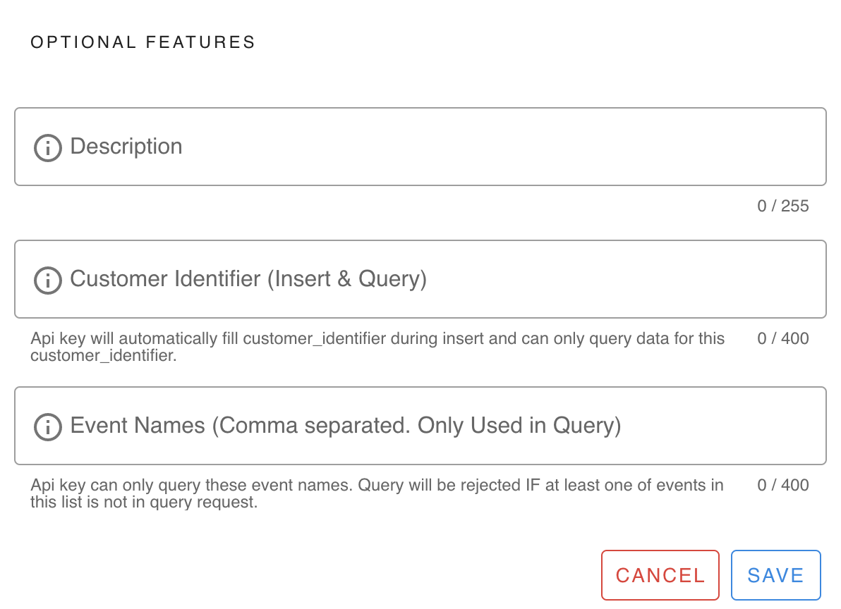 how to create eventbunker detailed api keys